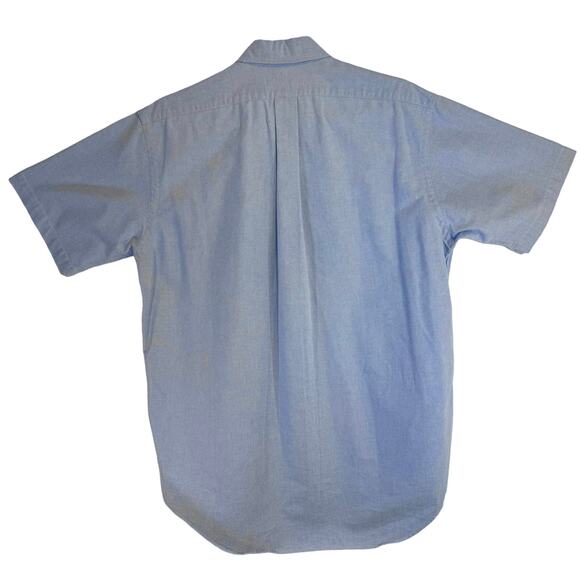 Ralph Lauren Men's Blake Shirt Short Sleeve Button Down Cotton Solid Blue Size M - Picture 6 of 6